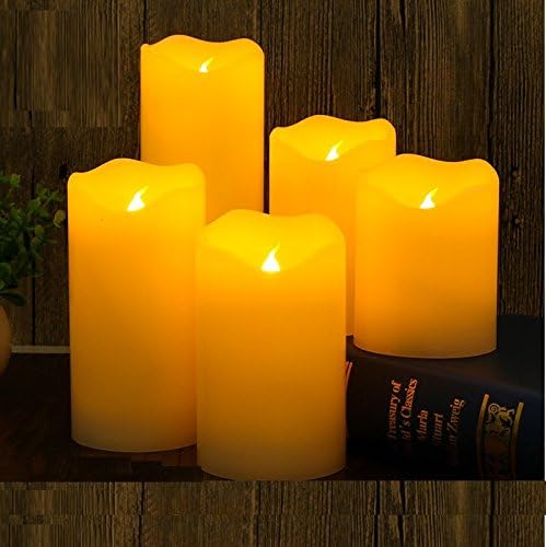 Arloo,LED Candles Flameless Led Tea Light With 5-Key Remote Timer, Set of 5