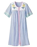 National Seersucker Snap-Front Plus Size Housecoat