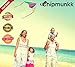Easy to Fly Large Nylon Delta Kite for Kids and Adults Great for Beach Trip and Outdoor Activities Perfect for Beginners Flies High in Light Breeze Flying String Line Included Big Flyer Childrens Toys