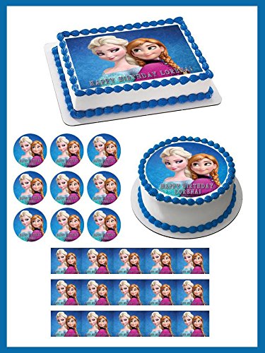 Cake Toppers Disney S Frozen Edible Print Cupcake Cookie Toppers