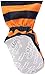 Simple Joys by Carter's Baby Boys' 3-Pack Loose Fit Flame Resistant Polyester Jersey Footed Pajamas, Black Space/Green Forest Animals/Orange Stripe, 12 Months