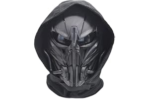 Koyheng Tactical Airsoft Skull Masks Full Face, Adult Deluxe Mask Eye Protection for Halloween BB Paintball Gun Patriots CS Game Cosplay Party Halloween Cosplay Zombie Scary Skeleton Masks