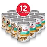 Hill's Science Diet Wet Dog Food, Adult, Perfect Weight for Weight Management, Hearty Vegetable & Chicken Stew Recipe, 12.5 oz Cans, 12-pack