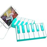 SHOWONE Piano model Charging Station 5 Port Charger. 1 Type-C and 4 USB Charging Cords.Cell Phone Charger Multi Device Usb Desktop Charging Station for iphone, ipad, Tablet, Smart Phones(Mint)