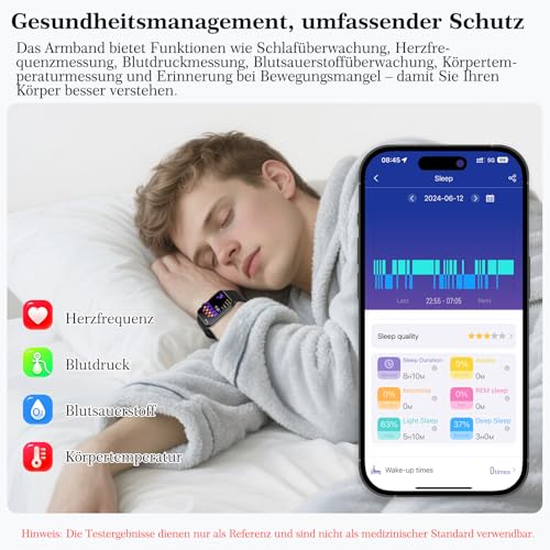 Marsyu 2026 Smartwatch Men Women ECG/Blood Pressure/BMI/HRV/Uric Acid, 1.57 Inch Health Watch with Phone Function 24H Blood Pressure Measurement Heart Rate Monitor Watch SpO2, Sleep Monitor Fitness