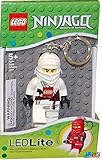 Lego Ninjago White Ninja Flash Light Figure Key Chain