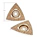 OCR Carbide Oscillating Saw Blades Multi Tool Saw Blades for Tile Grout Mortar Concrete 6Pcs (Gold-6pcs)