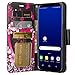 Galaxy Wireless Case Compatible for Samsung Galaxy S8 Plus Wallet Case [Kickstand] Pu Leather Flip Folio Cover with Wrist Strap&ID Slots for Galaxy S8 Plus Phone Case - Hot Pink Hearts