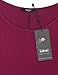 Womens Printed Flow Top,Laksmi Short Sleeve Scoop Neck A Line Loose Fit Casual Tunic Shirt,L Magenta