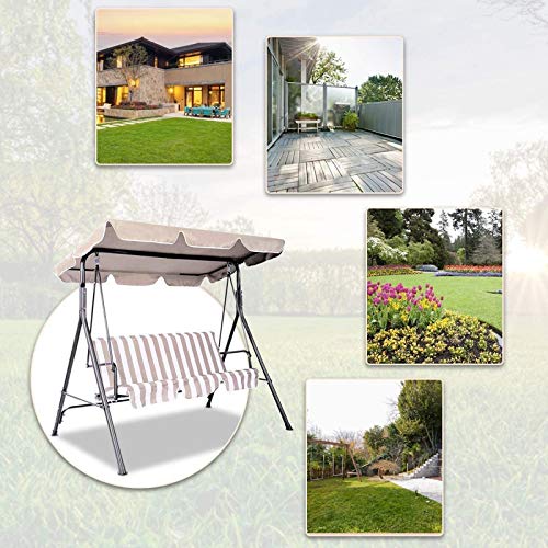 SXMY Ersatzdach Ersatz Bezug Sonnendach Schaukel Dach Ersatzdach Gartenschaukel Innenhof Schaukel Deckenabdeckung – Bild 5