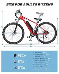Qlife Racer Electric Bike for Adults - 21-Speed