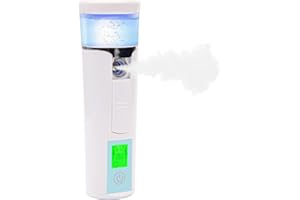AHIER Nano Facial Mister, Mini Facial Steamer, Handy Moisturizing Mist Sprayer, Atomization Eyelash Extensions Skin Care Steamer, USB Rechargeable (Water Supplementer) (50ml)
