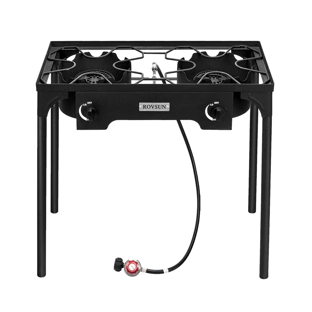 Galleon Rovsun 2 Burner Outdoor Propane Gas Stove High Pressure