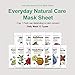 Korean Skin Care Face mask Sheets The YEON Everyday Natural Care Essence Mask Sheet Pack of 12