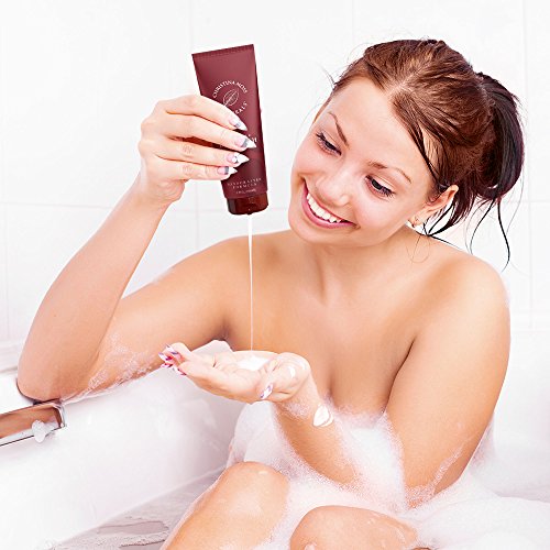 Body Wash - Body Soap - Made With Organic & Natural Ingredients - Body Cleanser For Women & Men - Soothing, Non Itch - Bath & Shower - No Harmful Chemicals - 8oz, Pomegranate - Christina Moss Naturals