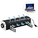 LESHP Laptop Cooling Fan Pad Stand USB Fans Powered Cross Flow Notebook Cooler Cooling Computer Tablet Phone Mount