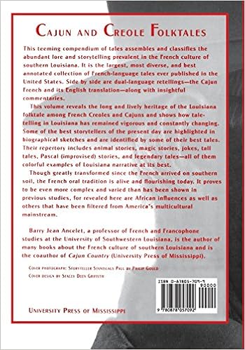Cajun and Creole Folktales The French Oral Tradition of South Louisiana