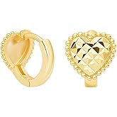 Gempires Lightweight Chunky Huggie Earrings Dainty Minimalist Dangle Jewelry Hypoallergenic Gold Plated Non-Tarnish Classic Design Everyday Wear Women Earrings