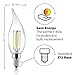 Gordon & Bond LED Vintage Candelabra Light Bulbs (6) - Edison Filament Flame Tip - 4 Watt - Dimmable - UL Listed - 400 Lumen - Warm 2700K Color - E12 Bulb Base