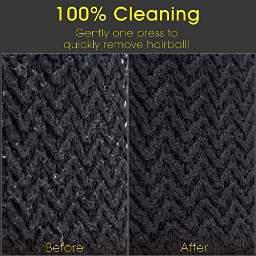 CONFU Sweater Shaver Fabric Fuzz Remover Clothes Portable Lint Shaver/Fabric Defuzzer- Lint Remover Bobbles-Dual Protection for Your Clothes,Lemon,4x4in