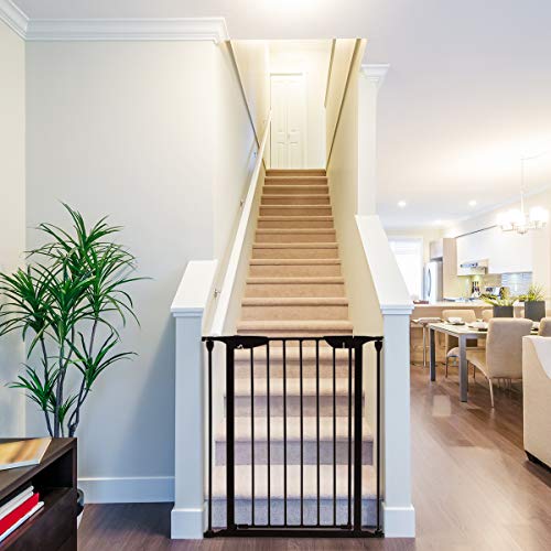 image for Costzon Baby Safety Gate, 4-in-1 Fireplace Fence, 204-Inch Wide Barrie