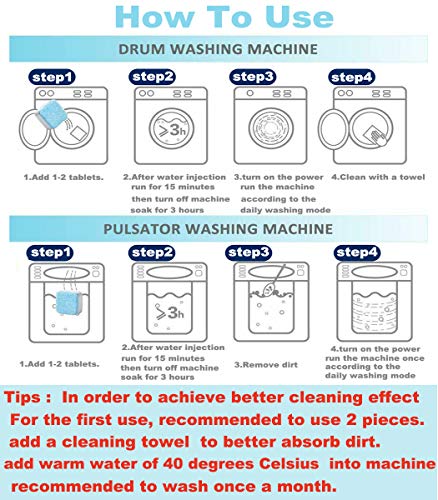 27 Pieces Washing Machine Cleaner, Washer Machine Cleaner for Bath Room Kitchen