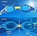 EcoMozz Kids Swim Goggles, UV Protection Anti Fog Swimming Goggles for Kids Girls Boys from 4 to 12 Years Old,With Clear Vision No Leak,Soft Silicone Frame Blue