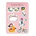 Pink Bike Doll Carrier Seat Attachment with Stickers Cute Fun Kids Bike Accessories for Girls (Girl, Girl)thumb 2