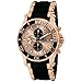 Invicta Men's 1479 Sea Spider Chronograph Rose Dial Black Polyurethane Watch