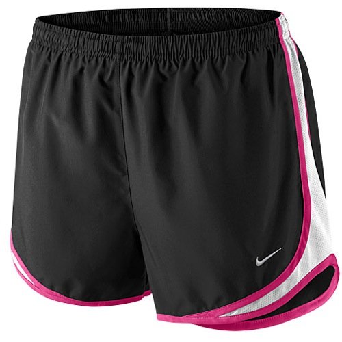 Nike Women's Tempo Short, Black/White/Vivid Pink/Matte Silver, MD X 3.5