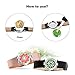 ttstar 2PCS Aromatherapy Essential Oil Diffuser Bracelet Adjustable Genuine Leather Wristband Bracelet with 20 Refill Pads Diffuser Bracelet Gift Set for Mother Women Girls