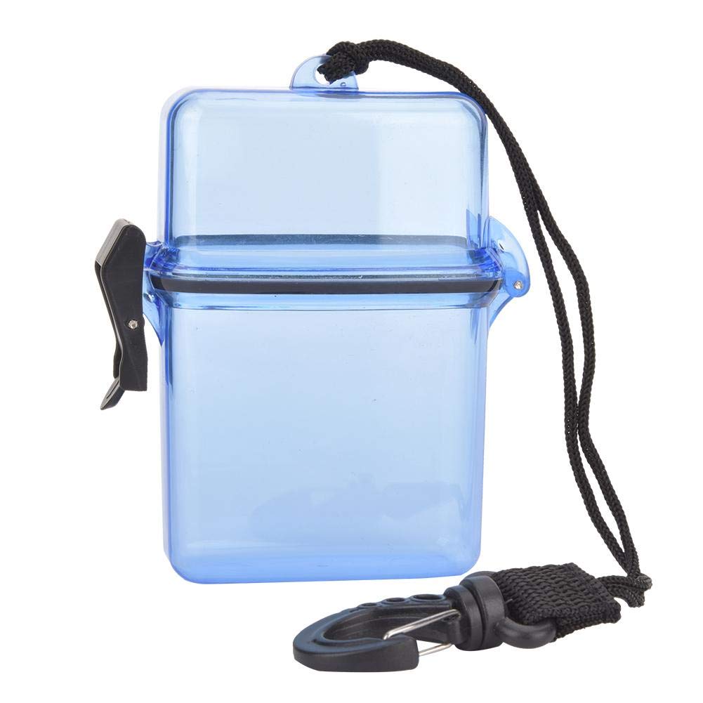 Keenso Waterproof Phone Case, Transparent Plastic Waterproof Camera Travel Case with Rope Hook for Surfing Canoe Kayak and Diving