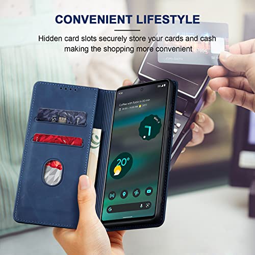 Jasonyu Flip Wallet Case for Google Pixel 6A