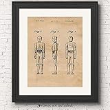 Original Star Wars C3PO Patent Poster Prints, Set of 1 (11x14) Unframed Photo, Great Wall Art Decor Gifts Under 15 for Home, Office, Studio, Garage, Man Cave, Student, Teacher, Comic-Con & Movies Fan