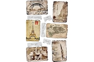 EUROPEAN EXCELLENCY Rice Paper for Decoupage VINTAGE PHOTO, Landscape, Graphique de France (Vintage Photos of Paris - 2 Sheets)