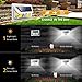 Solar Motion Sensor Light, JUSLIT 74 COB LED Solar Lights Outdoor, Security Light with Night Light Diming Mode, Waterproof Wireless 270° Wide Angle Motion Detector light for Garage Porch Step(2PK)