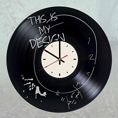 Hannibal this is my design vinyl wall clock - handmade artwork home bedroom living kids room nursery wall decor great gifts idea for birthday, wedding, anniversary - customize your (White/Black)