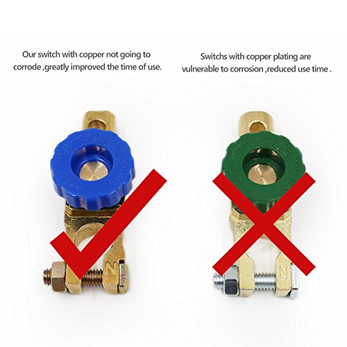 image for UTSAUTO Battery Master Disconnect Switch Quick Cutoff Terminal Link Fo