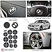 Haru Creative - Vinyl Overlay Aftermarket Decal Sticker Compatible with and Fits All BMW Emblem Caps for Hood Trunk Wheel Fender (Emblem Not Included) - Carbon Fiber Black