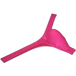 JAXFSTK Sexy Men's Shiny Ice Silk Bikini Thong