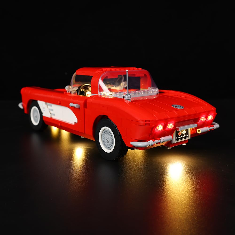 Kyglaring LED Lighting Kit Compatible with Lego Icons - Chevrolet Corvette 1961 10321 Building Blocks, Lighting Accessories for Lego 10321 Model Set (Not Include Models) — image 1