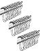 Shower Icon Shower Curtain Rings Hook Rustproof Stainless Steel with Balls, Polished Chrome, Set of 12 primary