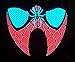 Christmas Music Mask, Sound Reactive LED Mask Sound Activated for Music Festival Party and Any Festival (Spider)
