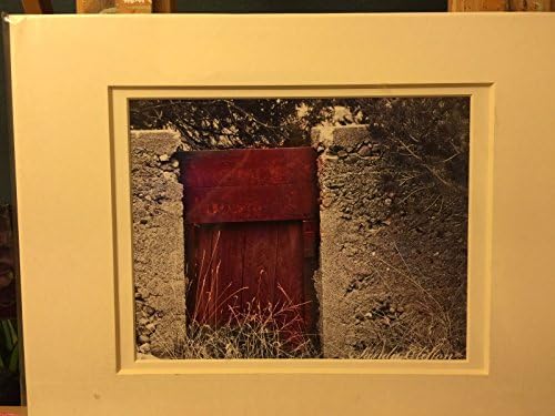 Photograph of Red Door Matted 16" x 20" actual size 11" x 14" By Sandy Clifton