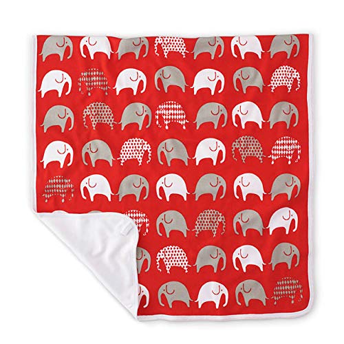 Littlephant Baby Blanket Elephant, Red/Grey, 0.38 kg