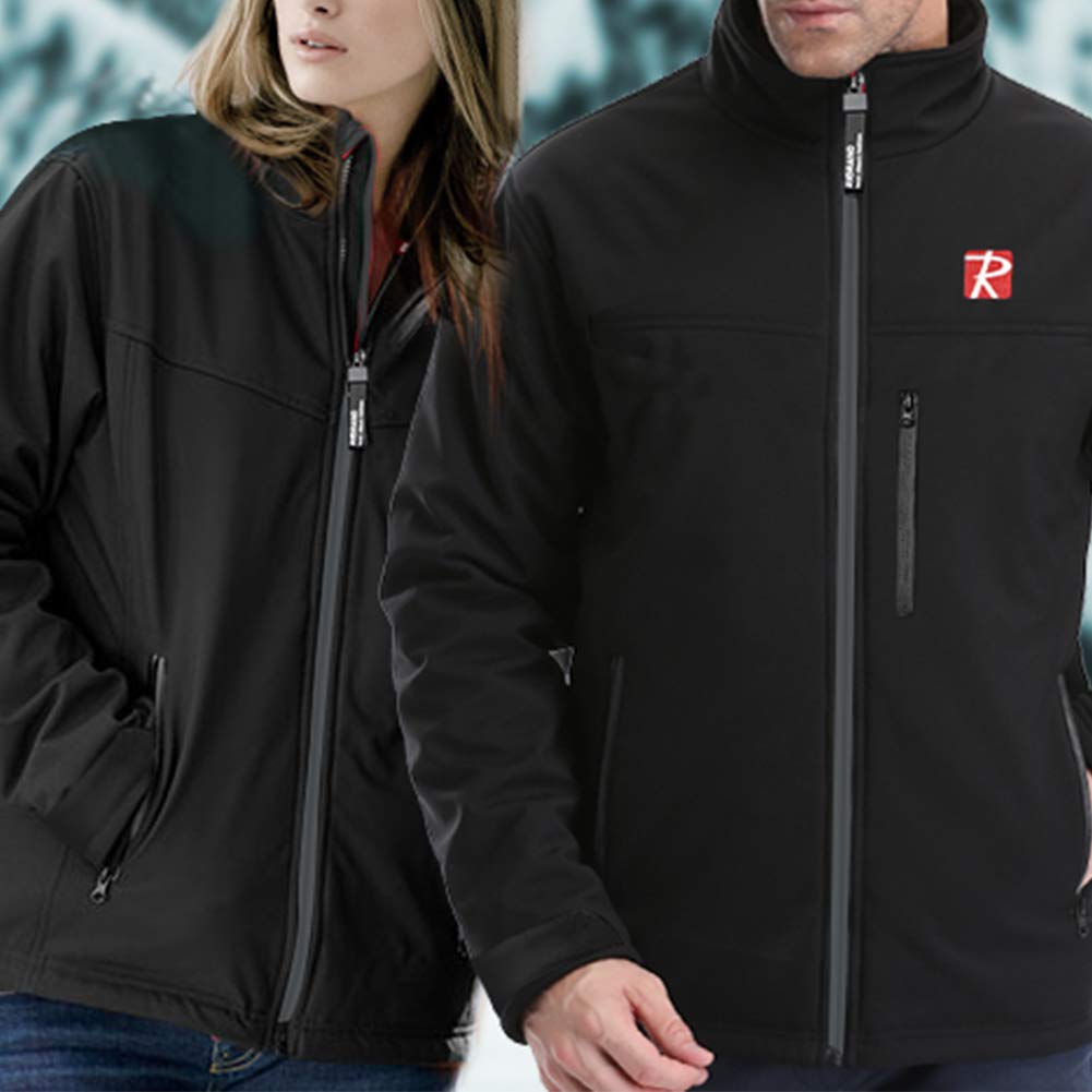 Heated Jacket for Men with 5 Heated Zone and 7.4V 10050mAh Battery Passed UL Certification Comfortable Stylish Warm (M) Black