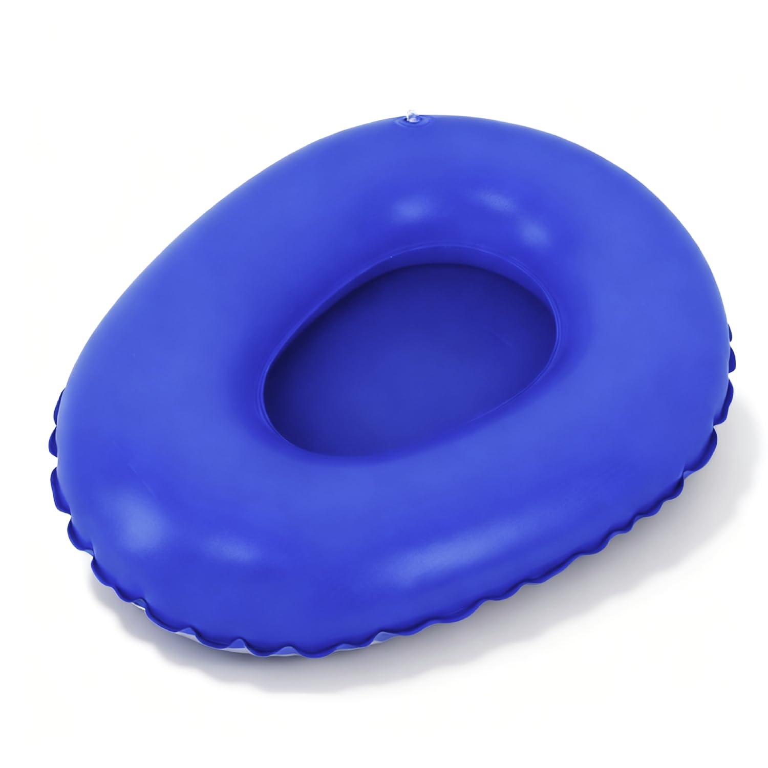 DEWIN Inflatable Bedpan,Portable Contoured Bedpan Anti-Bedsore Toilet Urinal with Ergonomic Pressure Relief Design Medical Bedpan for Elderly Bedridden 32 * 25cm (Blue)