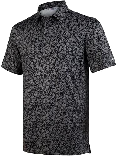 Amazon.com: Obla Mens Golf Polo Shirts Short Sleeve Dry Fit Performance  Moisture Wicking Casual Print Collared Golf Shirts for Men(Black Curve_S) :  Clothing, Shoes & Jewelry