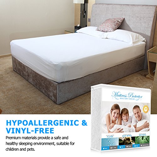 image for Adoric Life Premium Mattress Protector Queen Size, 100% Waterproof Mat