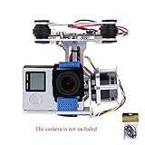 Andoer 2D Light Weight Silver Brushless Motor Gimbal for DJI Phantom 1 2 3+ Aerial Photography